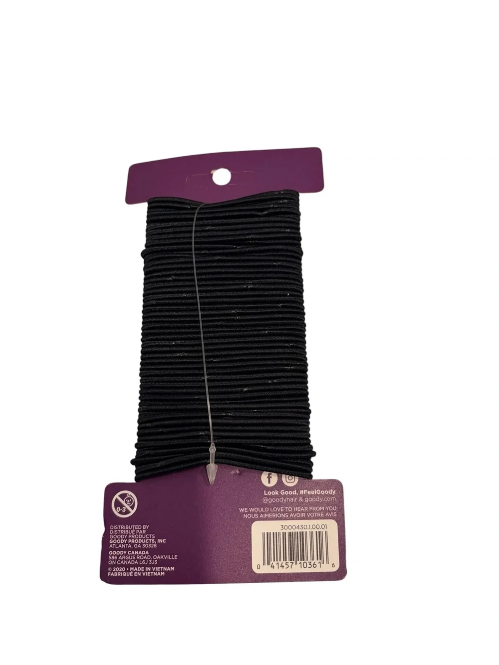 NWT- Black Hair Elastics - Pack of 51
